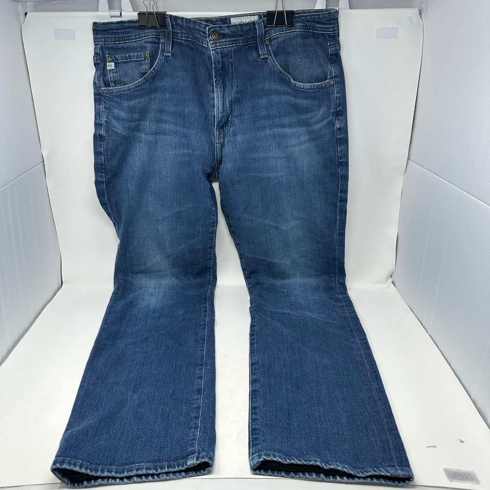AG Adriano Goldschmied Jeans Mens 36x34 Blue Graduate Tailored Leg Stretch Denim